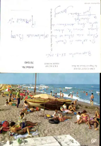 761940 Canet-Plage Strand Strandleben Pyrénées-Orientales France