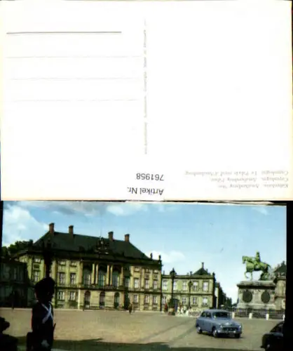 761958 Kopenhagen Amalienborg Slot Denmark
