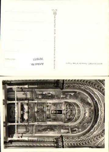 761977 Monasterio de Montserrat Trono de la Sma. Virgen Provinz Barcelona Spain