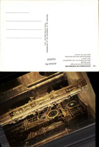 762050 Strasbourg Cathédrale Astronomische Uhr Dép. Bas-Rhin France