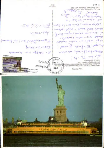 761962 New York City, Statue of Liberty, Staten Island Ferry New York County USA
