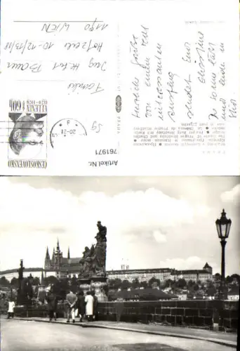 761971 Prag Prager Burg Hradschin und Karlsbrücke Praha Czech Republic
