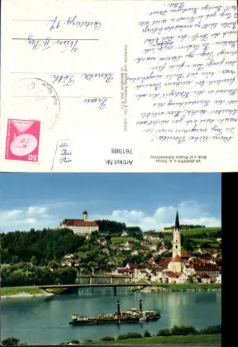 761988 Vilshofen an der Donau Blick auf Kloster Schweiklberg LK Passau Germany