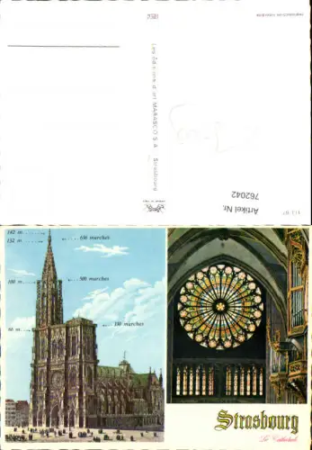 762042 Strasbourg, La Cathédrale Dép. Bas-Rhin France