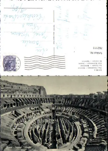 762111 Rom Kolosseum Innenansicht Rom Italy