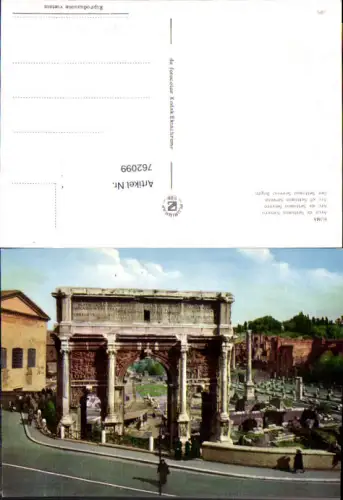 762099 Rom Arco di Settimio Severo Rom Italy