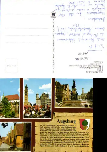 762137 Augsburg Regierungsbezirk Schwaben