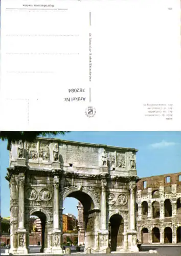 762084 Roma, Arco di Costantino Rom Hauptstadt Italy