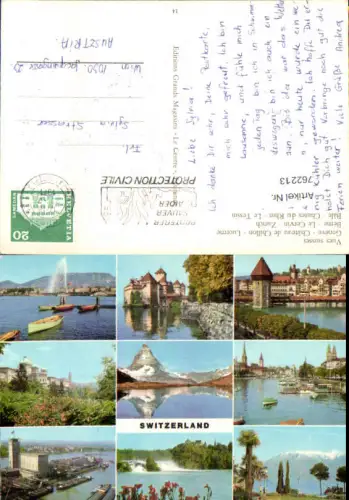 762213 Schweiz Vues suisses (Genf, Schloss Chillon, Luzern, Bern Tessin) Schweiz Switzerland