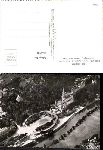 762238 Lourdes La Basilique l'Evêché et la Gave Hautes-Pyrénées France