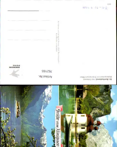 762165 Königssee, St. Bartholomä Ostwand Malerwinkel LK Berchtesgadener Land