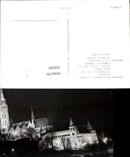 762259 Budapest, Matthiaskirche mit Fischerbastei Budapest Hungary