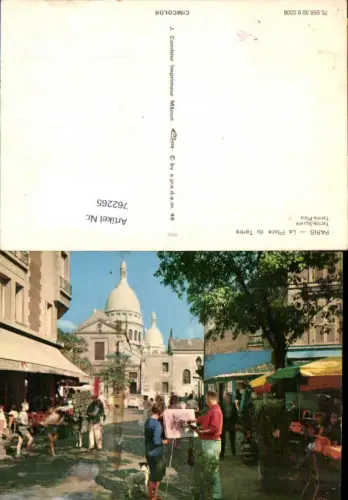 762265 Paris La Place du Tertre Paris France