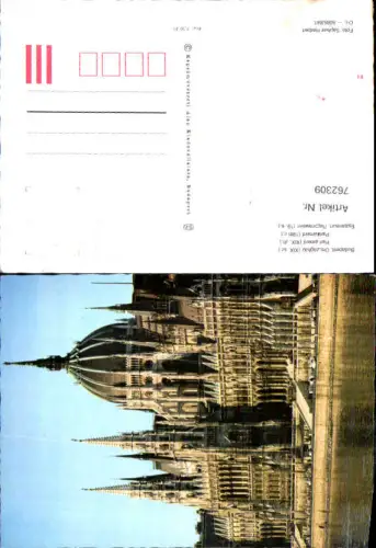 762309 Budapest Országház (Parlament) Budapest Hungary