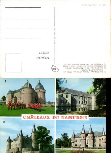 762267 Châteaux du Namurois, Lavaux-Sainte-Anne, Annevoie, Vêves, Spontin Provinz Namur Belgium