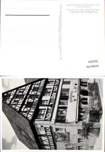 762459 Rothenburg ob der Tauber Hotel-Restaurant Ratskeller LK Ansbach Germany