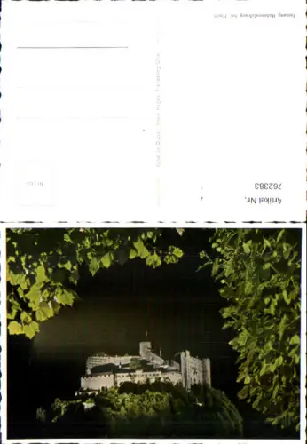 762383 Salzburg Festung Hohensalzburg bei Nacht Bez. Salzburg