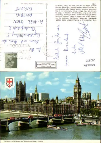 762370 London The Houses of Parliament and Westminster Bridge Greater London United Kingdom