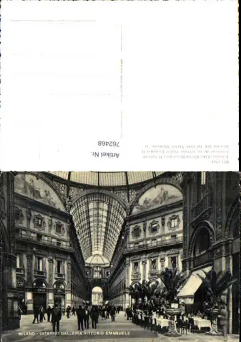762468 Mailand Interno Galleria Vittorio Emanuele Mailand Italy