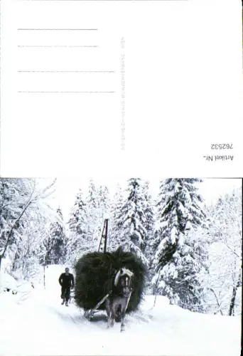762532 Pferdeschlitten Heu Heufuhre Bauern Schnee Pferd Heuernte Bauern Landwirtschaft