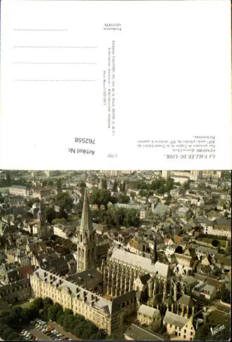 762558 Vendôme Vue aérienne de l'église de la Trinité Département Loir-et-Cher France