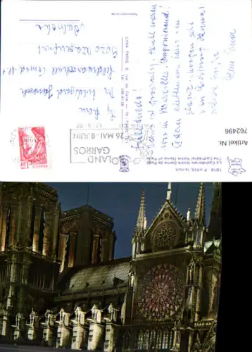 762496 Paris La Cathédrale Notre-Dame de Paris Département Paris France