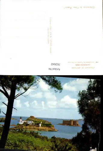 762642 Carantec Le château du Taureau et l'ile Louet Finistère France