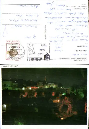 762640 Luxembourg Citadelle et Vieille Ville la Nuit Canton of Luxembourg Luxembourg