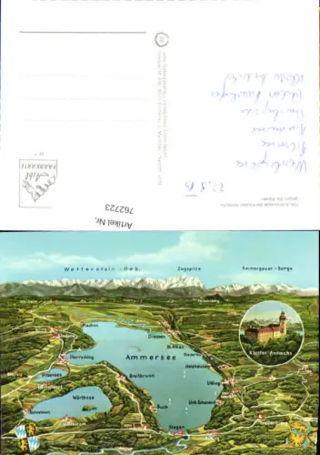 762723 Ammersee, Wörthsee, Pilsensee, Kloster Andechs LK Landsberg am Lech / LK Starnberg