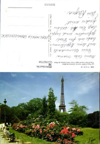 762734 Paris La Tour Eiffel vue du Champ de Mars Département Paris France