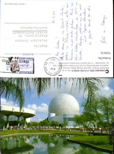 762676 Epcot Center Orlando Orange County USA