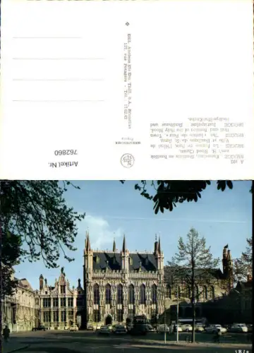762860 Brügge Justizpalast, Stadthaus und Heilige-Blut-Kirche West-Vlaanderen Belgium