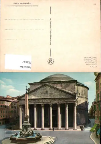 762837 Rom Il Pantheon Rom Italy