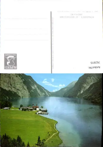 762815 Königssee Schönau St. Bartholomä LK Berchtesgadener Land