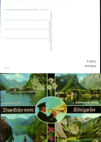 762814 Königssee Schönau St. Bartholomä LK Berchtesgadener Land