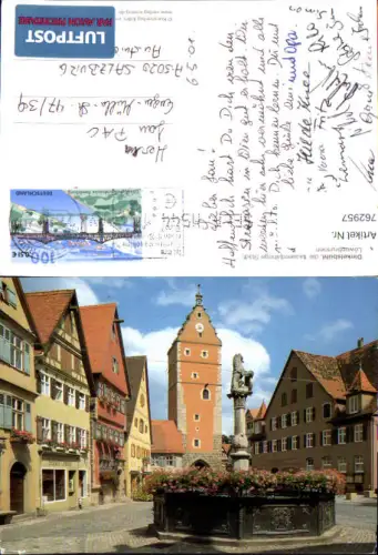 762957 Dinkelsbühl Löwenbrunnen LK Ansbach