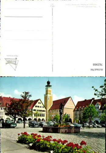 762968 Freudenstadt im Schwarzwald Marktplatz VW Käfer