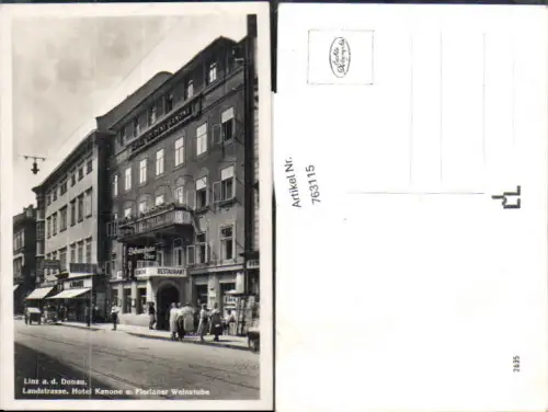 763115 Linz a.d. Donau Landstrasse Hotel Kanone Florianer Weinstube Bez. Linz (Stadt)