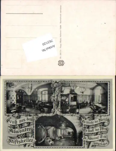 763120 Admont im Gesäuse Wein Stiftskeller Weintrauben Bez. Liezen