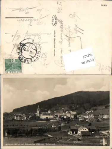 763127 Mariazell mit Bürgeralpe Bez. Bruck-Mürzzuschlag
