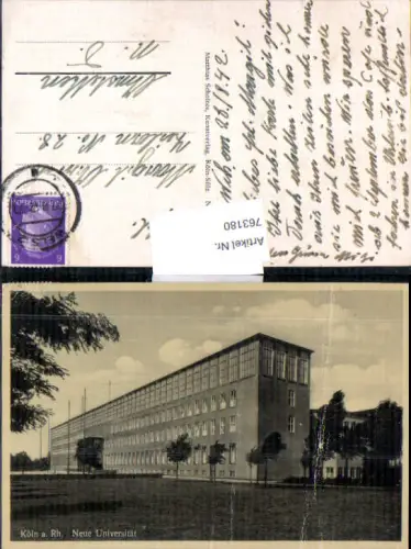 763180 Köln Neue Universität Köln