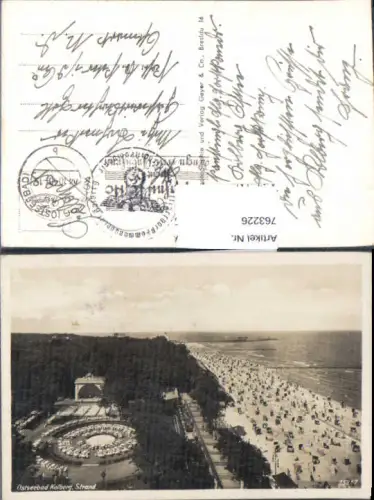 763226 Kolberg Kolberg-Körlin Poland Kołobrze Westpommern Feldpost St. Peter in der Au