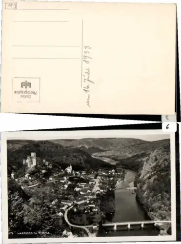 61947,Hardegg a.d. Thaya Fliegeraufnahme 1933