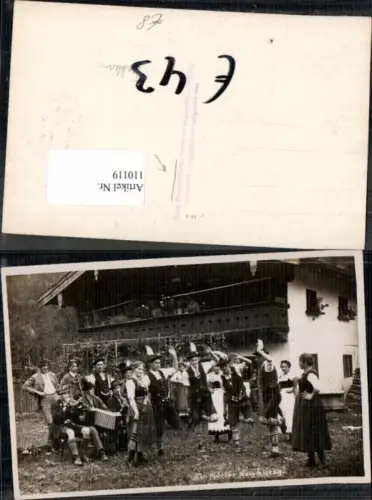 110119,Bayrische Trachtenkapelle Trachtengruppe Trachten Trachtenverein Ruhpolding