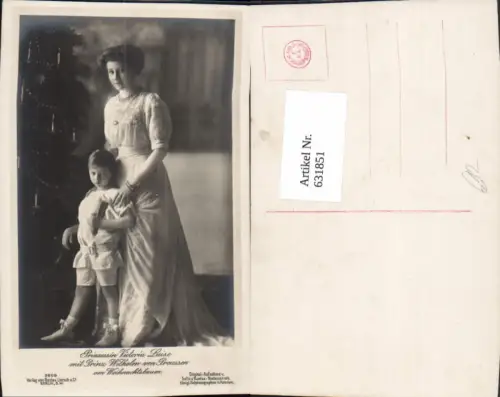 631851,Prinzessin Victoria Luise m. Prinz Wilhelm v. Preußen Adel Monarchie