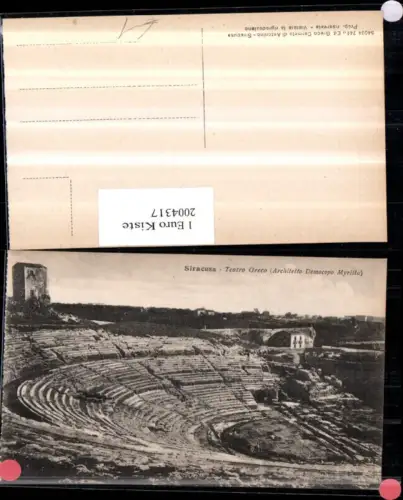 ,Siracusa Teatro Greco Architetto Democopo Myrilla