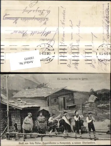 180693,Valy Müller Kapellmeister d. Oberlandlern Männer Instumente