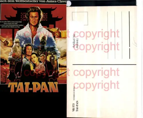 468441,Film Reklame Tai-Pan James Clavell Laurentiis Group Bryan Brown