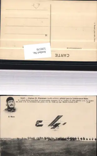 528570,Aviatik Lt. Sido Biplan H. Farman Flugzeug Flieger