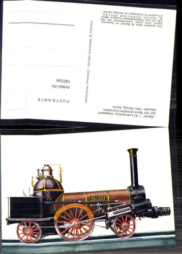 740166 Beuth 1 A1-Lokomotive Berlin-Anhalter-Eisenbahn Borsig Berlin Eisenbahn Transport